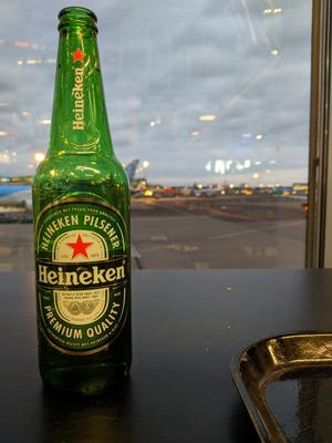 at the airport